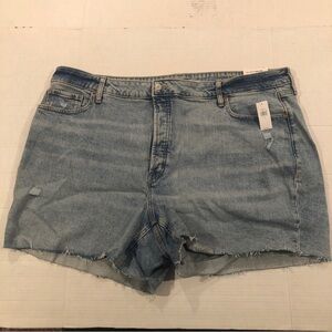 Old Navy Size 24 OG Straight High Rise Button Fly 5-pocket Jean Shorts 5” Inseam